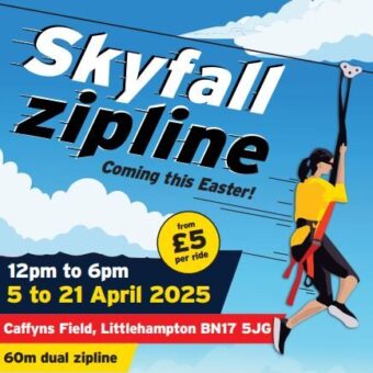 Skyfall Zipline – Coming to Littlehampton this Easter!